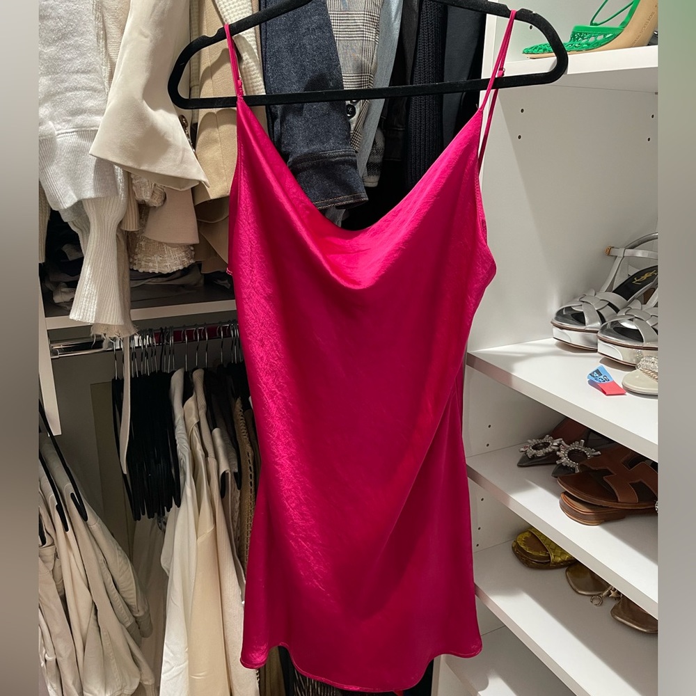 Pink Silk Dress